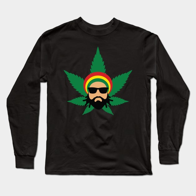 Rasta Herbalist Long Sleeve T-Shirt by defytees